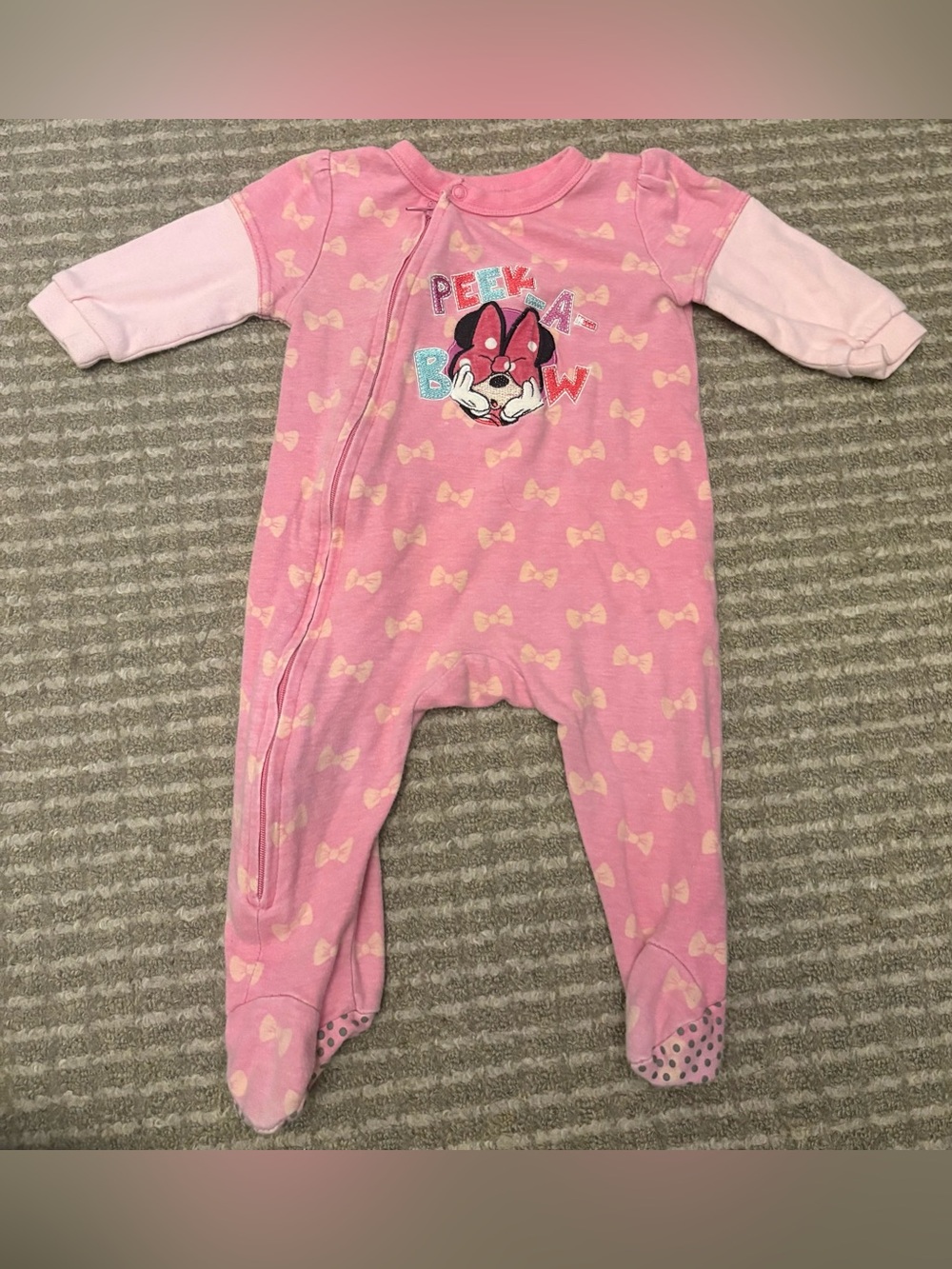 Pink Minnie Mouse Y2K Sleeper